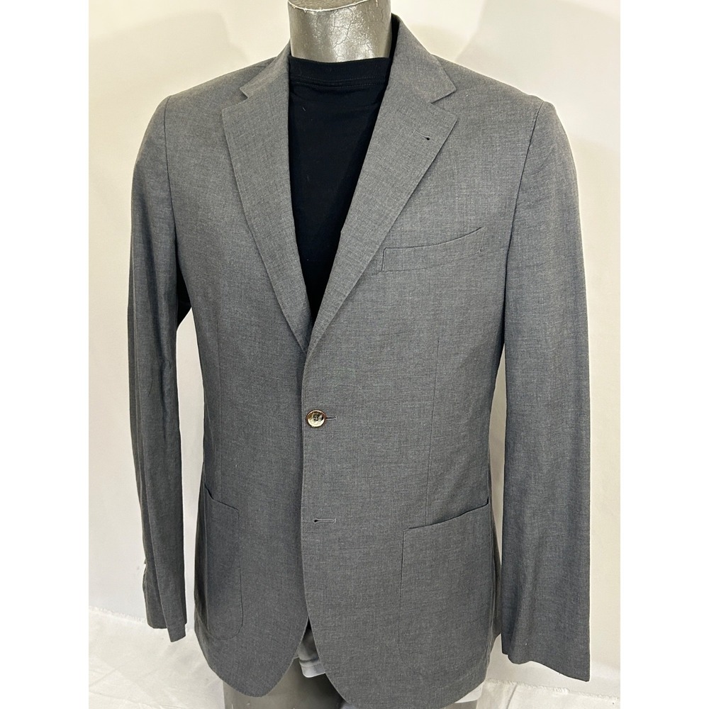Massimo Dutti Blazer 42R Patch Pocket Unconstructed Cotton Linen Surgeon Cuffs - Picture 15 of 16